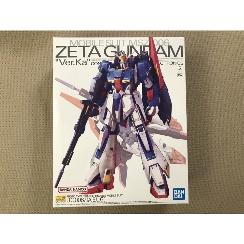 全新未組 僅開盒檢查 現貨 MG 1/100 Z鋼彈 Zeta Gundam Ver.Ka 20週年紀念