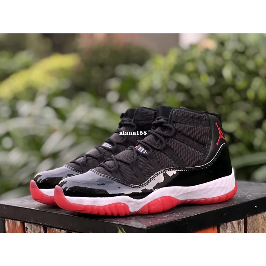 AirJordan 11 Bred AJ11 黑紅 漆皮 季後賽 耐磨 男鞋 378037-061