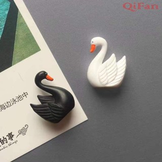 女王推薦可愛小天鵝冰箱貼磁貼卡通留言貼照片貼創意3d立體冰箱裝飾品掛件
