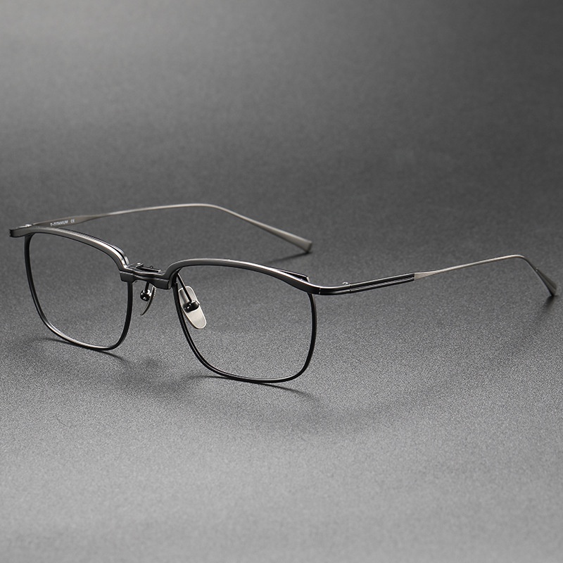 近視眼鏡框架黑ins新款增同款永AERON時尚方形全框商務眼鏡架工廠直銷中性無logo尚宏眼鏡