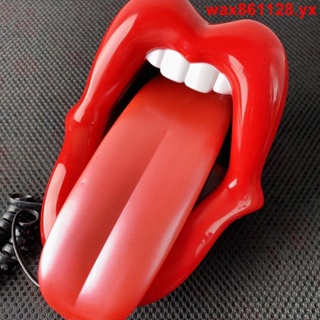暢銷#紅唇造型固定電話機藝術品家居裝飾家用
