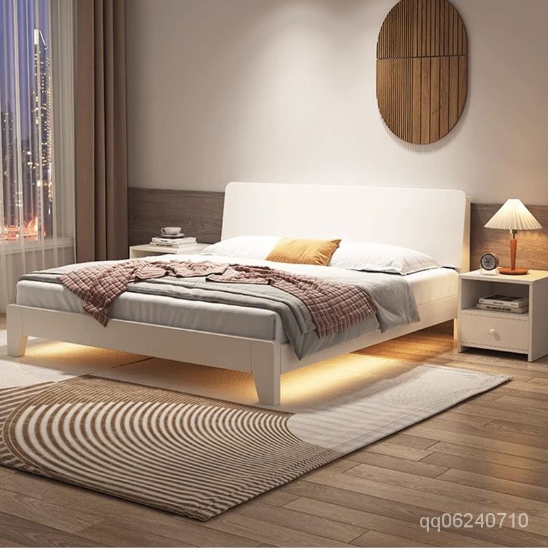🔥限時免運🔥實木床中式輕奢1.8米雙人床出租房1.5米傢用主臥1.2米單人床耐用