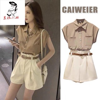 $免運$業拉小姐👗套裝女 女生套裝 洋裝套裝 兩件式套裝 方領上衣 短版上衣套裝 短裙套裝 復古套裝 泡泡袖套裝 法式
