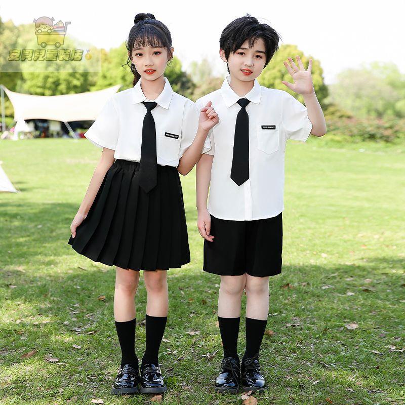 💖免運💖兒童畢業禮服 國小制服 學院風套裝  女童jk 制服裙 兒童班服 幼稚園畢業禮服 兒童演講比賽服裝 學生制服