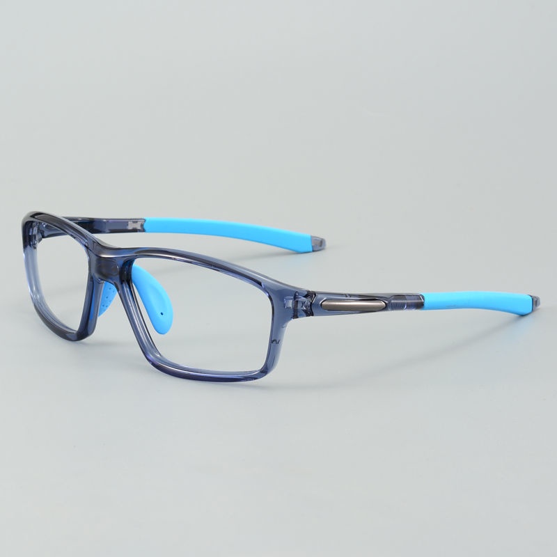 23新款-運動型大框透明眼鏡架 防護眼睛近視變色防藍光眼鏡 跑步打球眼鏡1009