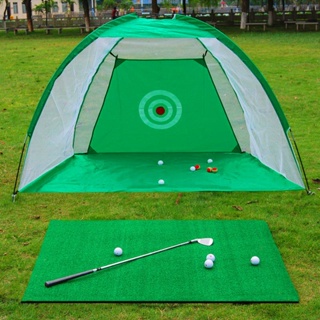 #golf 高爾夫球練習網 Golf打擊籠 揮桿練習器 配打擊墊 套裝