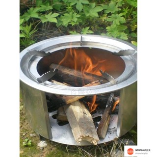 現貨含稅/宅配免運 好貨 野營用具 戶外 便攜露營裝備自駕野餐燒烤爐加厚野炊爐柴火爐燒柴酒精木炭取暖爐