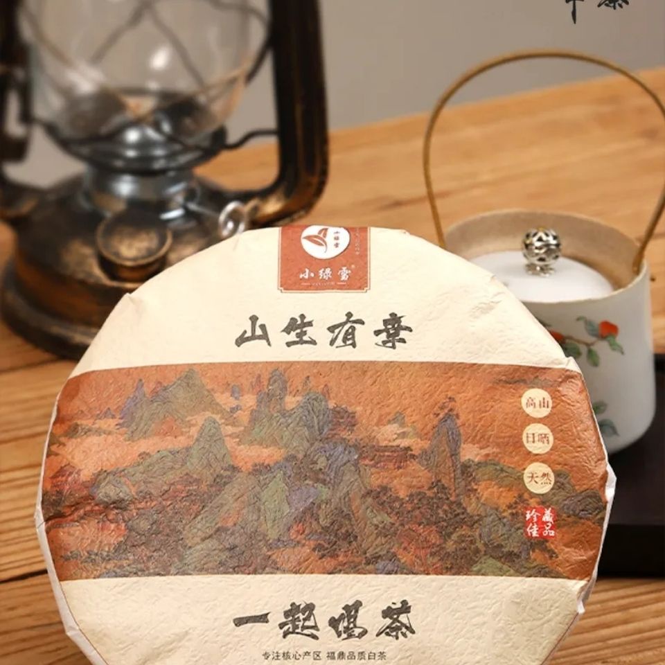 福鼎白茶 茶葉 2015 陳年 春 壽眉 貢眉 8年 老白茶 餅300g 茶餅