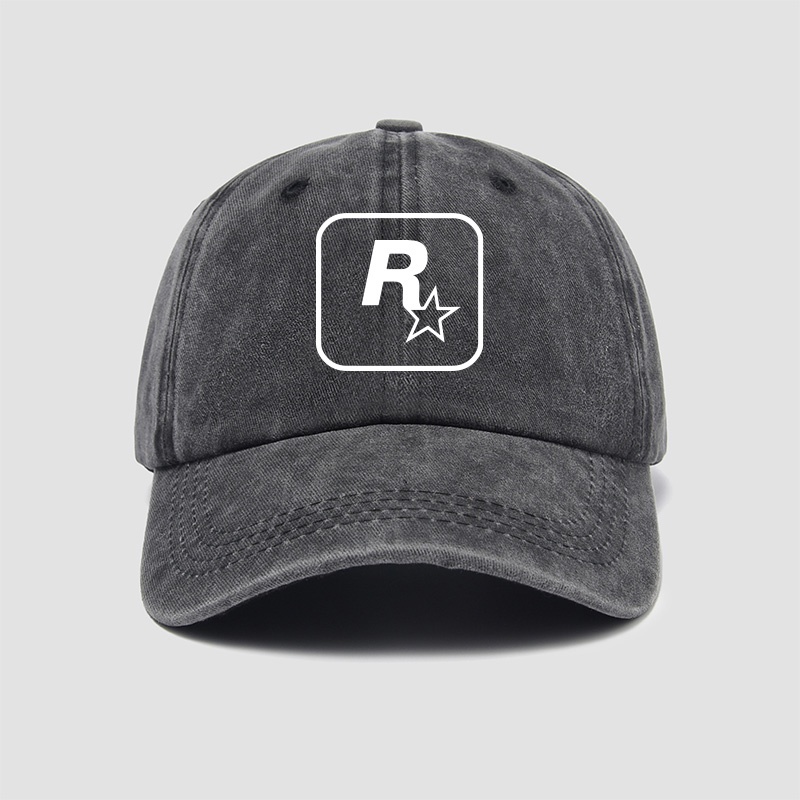 GTA5游戲公司 Rockstar Games周邊R星標志帽子棒球帽男女原創鴨舌
