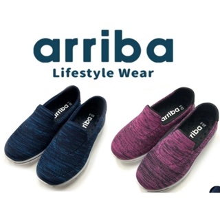 ARRIBA 艾樂跑女鞋 輕量透氣 Q彈柔軟 懶人鞋 健走鞋 介護鞋 桃紅色（193） 藍（195）FA534