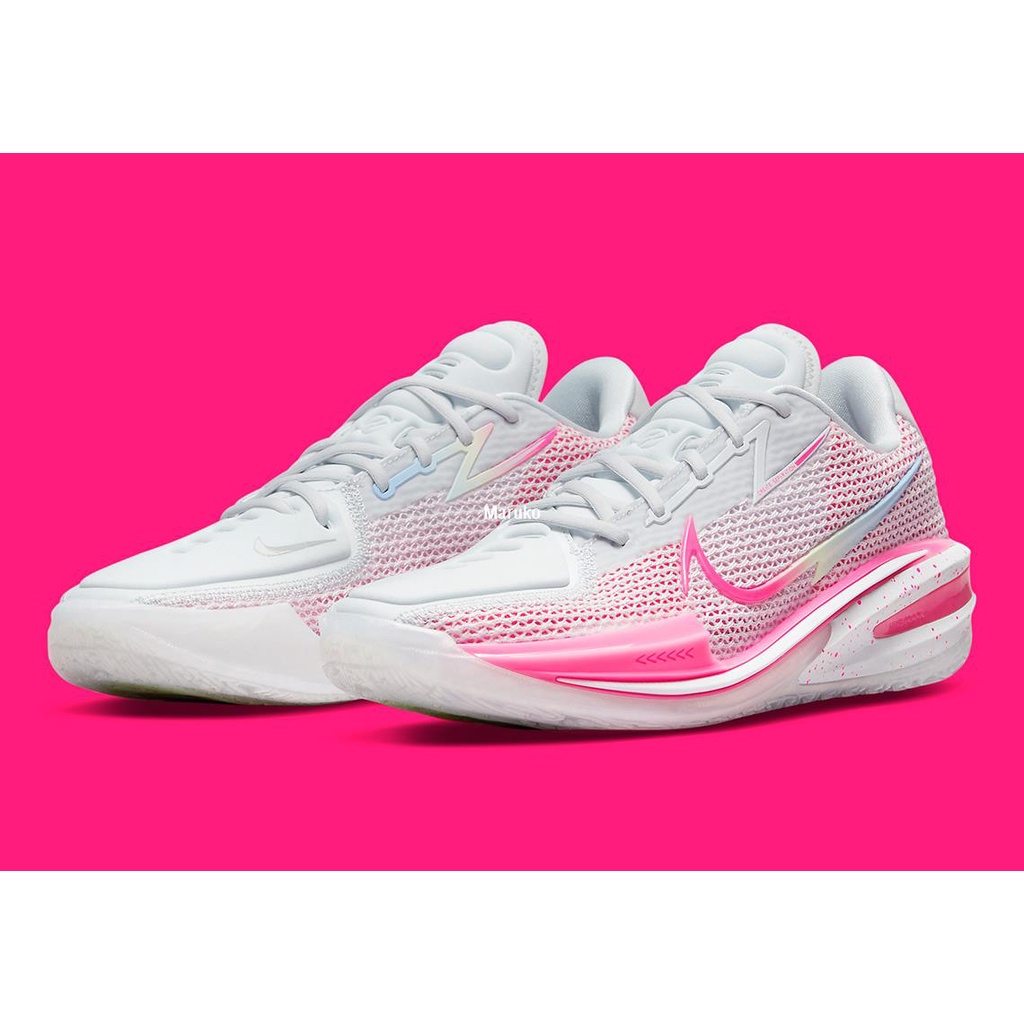 NIKE Air Zoom GT Cut 2022年 乳腺癌 灰粉色 男女籃球鞋 CZ0175-008