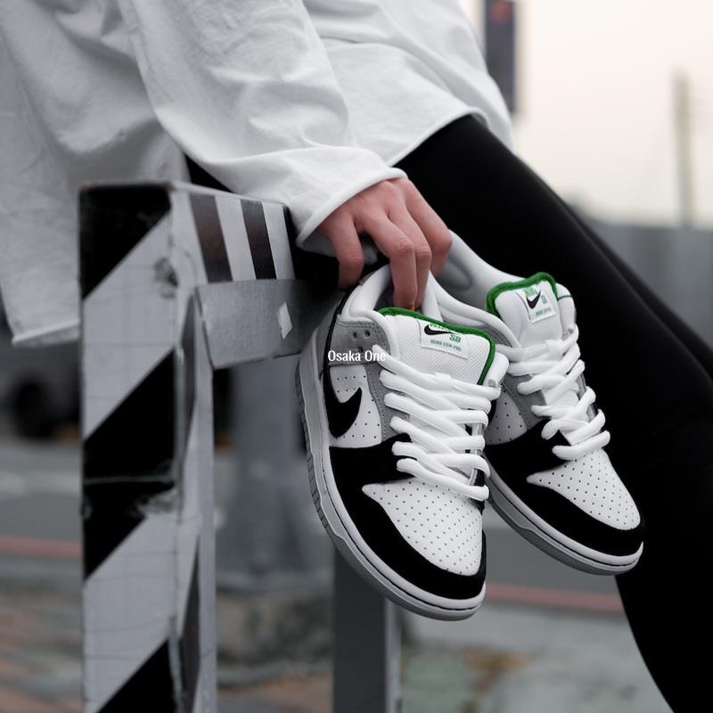 Nike SB Dunk Low "Chloroph yll" 灰白黑 葉綠素 男女滑板鞋 BQ6817-011