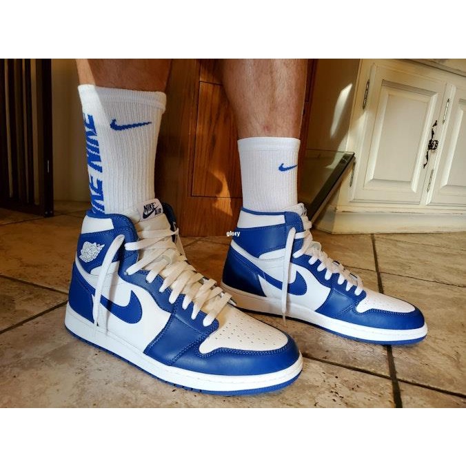 Air Jordan 1 Storm Blue AJ1 風暴藍 白藍 男子籃球鞋 555088-127