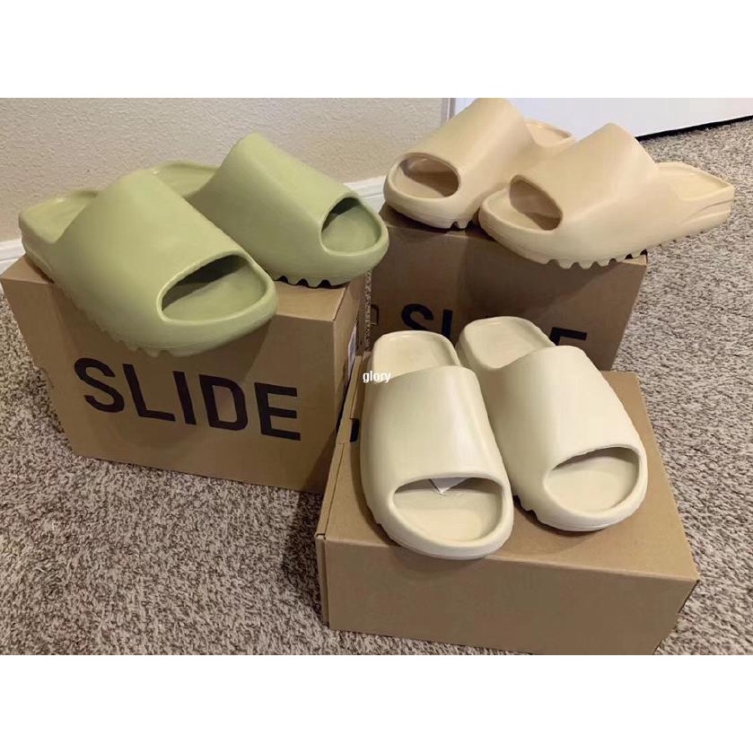 Adidas originals Yeezy Slide 淺綠 休閑拖鞋 男女款GZ5551