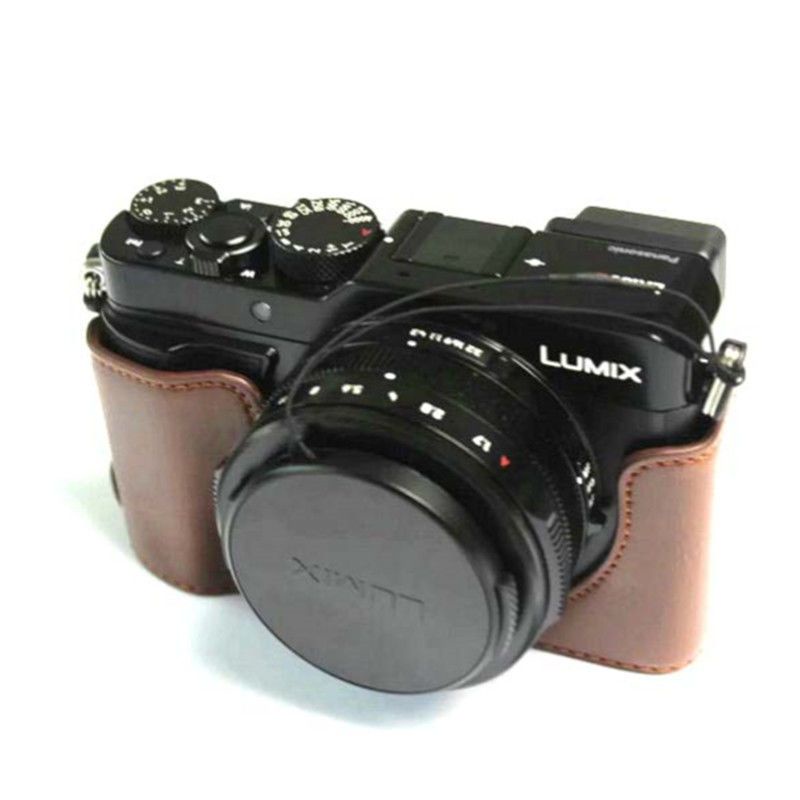 相機保護套 保護套 適用LX100M2皮套底座lx100mii微單相機包 半套 便攜攝影包