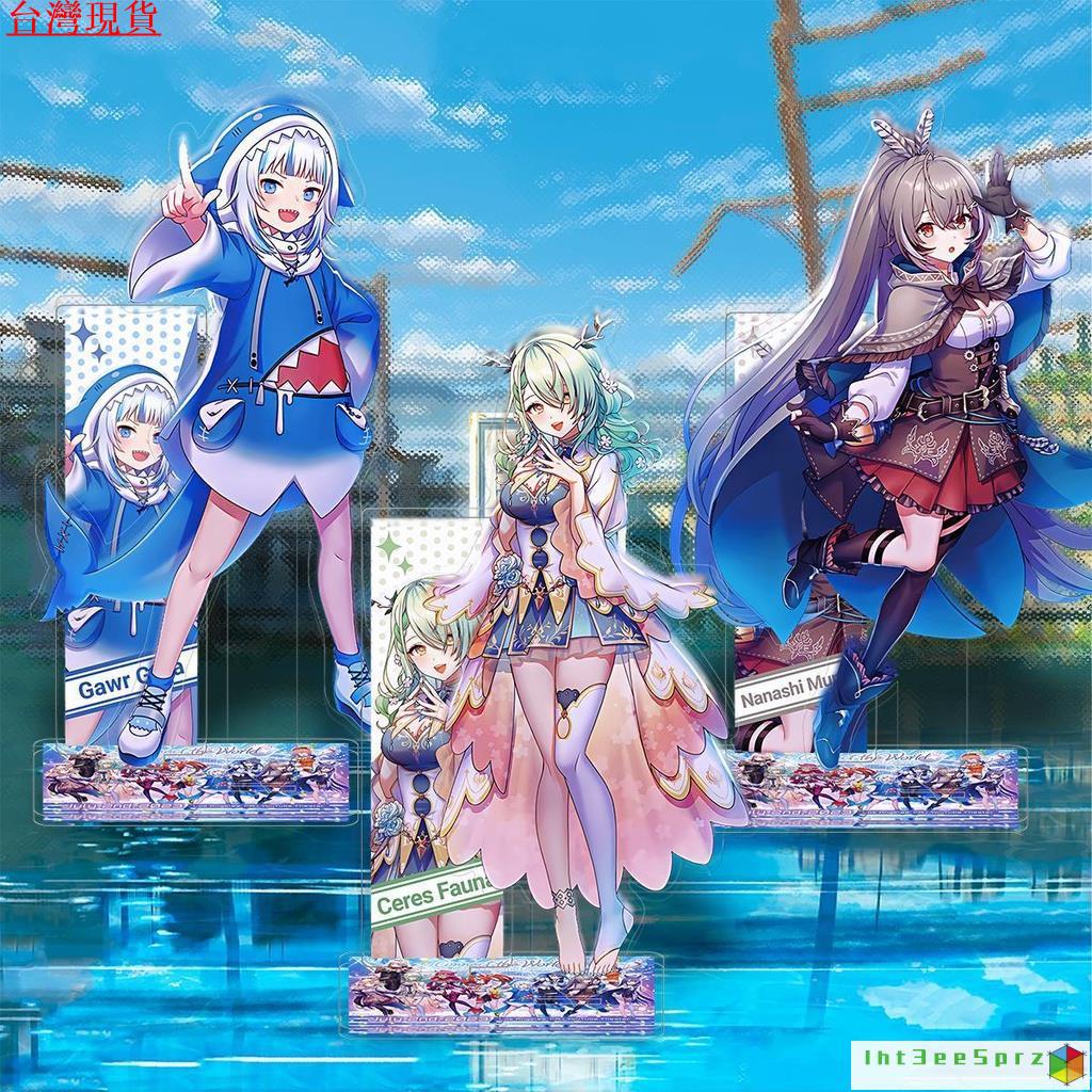 『台灣出貨』Hololive 立牌 擺件 hololive白上吹雪櫻二次元卡通動漫人物亞剋力二插15CM桌擺