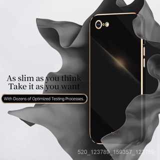 外殼 Iphone 6 6s 7 8 Plus Se 2020 糖果色 6D 電鍍直蓋軟 TPU 手機殼 XXZB