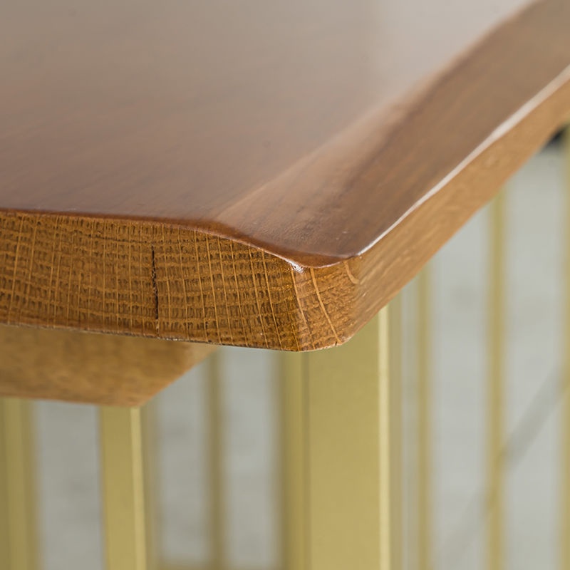 北橡木桌板餐桌面板升降書桌進口定制原木大板桌實木板吧臺桌