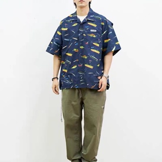 襯衫 哥倫比亞 Columbia × BEAMS PFG 魚餌圖鑒 短袖襯衫 男女 日系