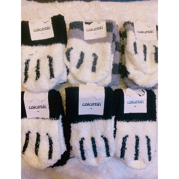 貓爪襪 珊瑚絨 可愛貓爪襪 厚底襪 冬天 保暖 襪子 長襪 超可愛