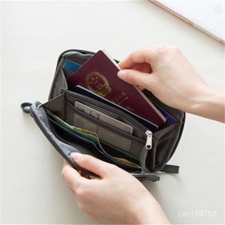 嚴選好物 韓版旅行多功能機票護照夾證件包男士齣國卡包錢包一體防水收納包 ITVU