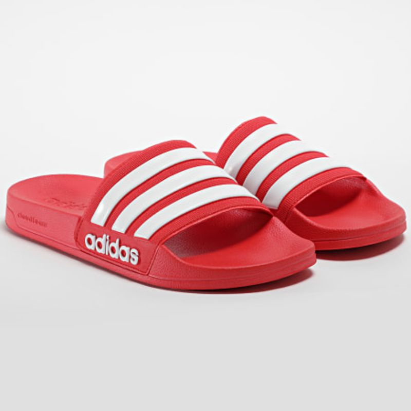 愛迪達 Adidas  GZ5923男女鞋 涼鞋拖鞋 運動拖鞋 海灘鞋 戲水游泳 衝浪 輕量 紅白色 supreme配色