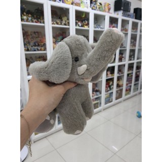 二手 懷舊 可愛模擬大象毛絨玩具非洲象公仔兒童禮物動物園小象娃娃 玩偶布偶