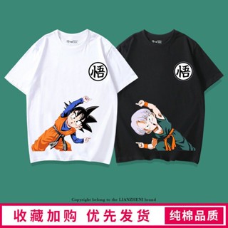 七龍珠短袖上衣 七龍珠T恤兒童男童短袖純棉孫悟空中大童體恤女童上衣服韓版運動