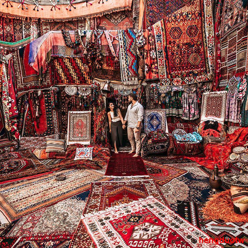熱賣美式復古地毯歐式民族風客廳地毯鄉村簡約沙發茶几臥室床邊毯訂製