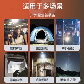 【工廠批發價】沃爾森太陽能充電戶外露營燈長續航應急照明野營帳篷地攤led掛燈實用 便宜 臺灣 INS風 包郵
