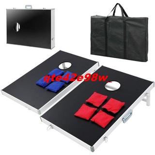 *特惠* 爆款！美國原單Cornhole bean bag toss投擲沙包遊戲桌沙灘遊戲鋁合金桌