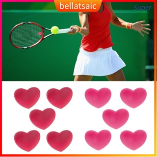 5Pcs/Pack Heart-shaped Tennis Racket Shock Absorber Racquet