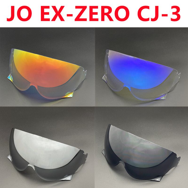 💖河馬愛豆社💖 免運🔥SHOEI半盔鏡片JO EX-ZERO CJ-3復古頭盔鏡片電鍍高清防曬日夜副廠 關注有禮