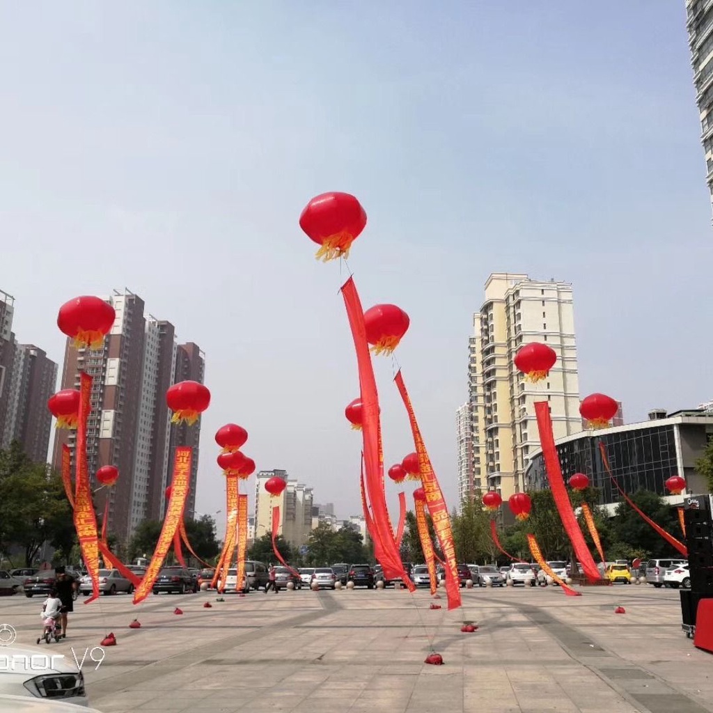 升空氣球慶典廣告氣 飄空大氣球空飄氣球開業慶典拱門七彩空飄球