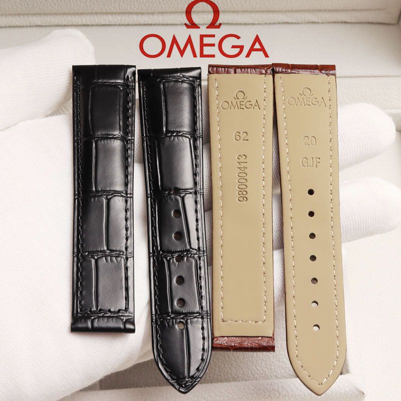 23年新款OMEGA適配歐米茄手表帶原裝真皮男女蝶飛海馬超霸原廠典雅正品鏈4879