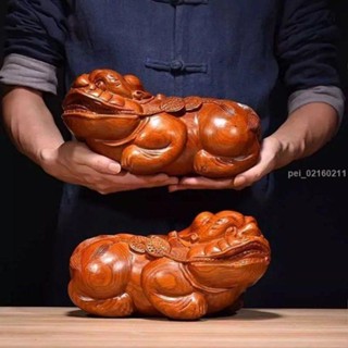 【破損包賠】金滿堂優選黑檀木雕招財貔貅擺件客廳實木雕刻家居玄關裝飾鎮宅紅木工藝品