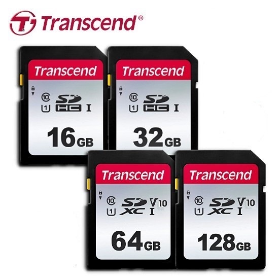 TRANSCEND 創見 SDXC/SDHC 300S SD記憶卡 16GB 32GB 64GB 128GB V30規格