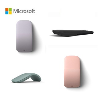 微軟 Microsoft Arc 滑鼠 丁香紫／青灰綠／黑色／淡雅粉 創新全屏觸控 折疊式 藍牙4.0 直覺式無線滑鼠