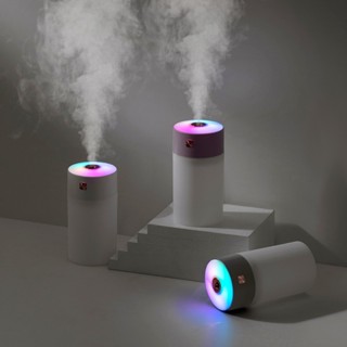 加濕器 彩虹燈桌面加濕器 靜音噴霧器 車載大霧量加濕器 小型迷你空氣淨化器 補水儀