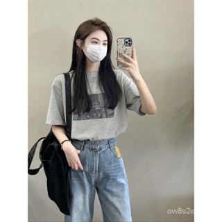GP實拍 女裝 素T 寬鬆上衣 夏天衣服 女生韓係衣服2022年夏季甜美純棉寬鬆打底衫歐美潮牌男女衕款百搭情侶短袖T恤