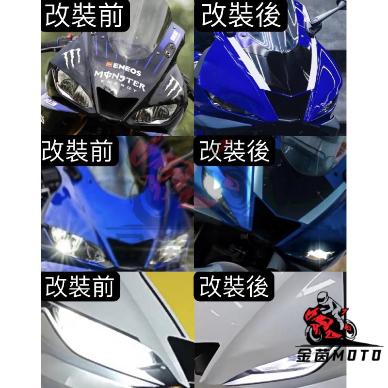 【金茵MOTO】YAMAHA R3 R25 19-23年改裝瞇瞇眼面罩 R3改R6面罩R6面罩 仿R6頭罩 另有忍3