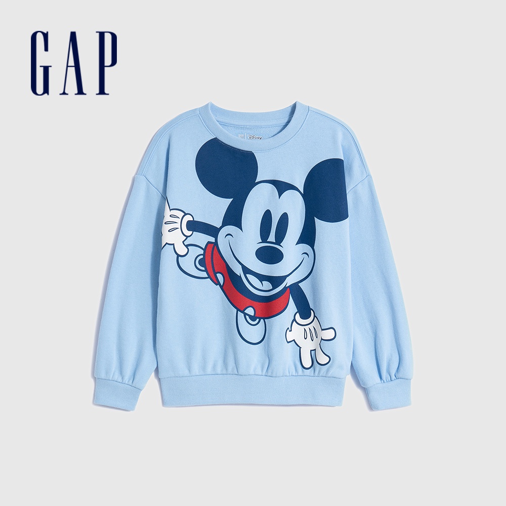 Gap 男幼童裝 Gap x Disney迪士尼聯名 印花大學T-藍色(773934)