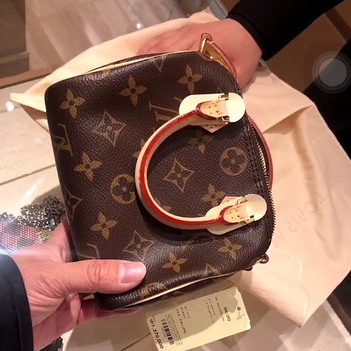 巴黎免稅購 LV 路易威登 Nano Speedy Mini 女包 M61252 Louis Vuitton 單肩手提