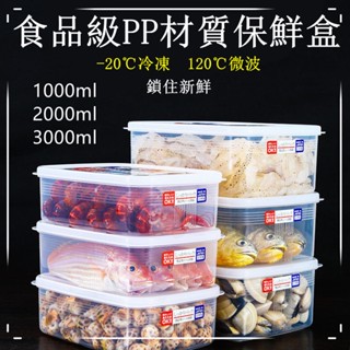 🌈Wendy丨【食品級PP材質】透明密封保鮮盒 便當盒 長方形 收納盒 蔬果保鮮盒 冷藏盒 塑膠 餐具收納 帶蓋子 可