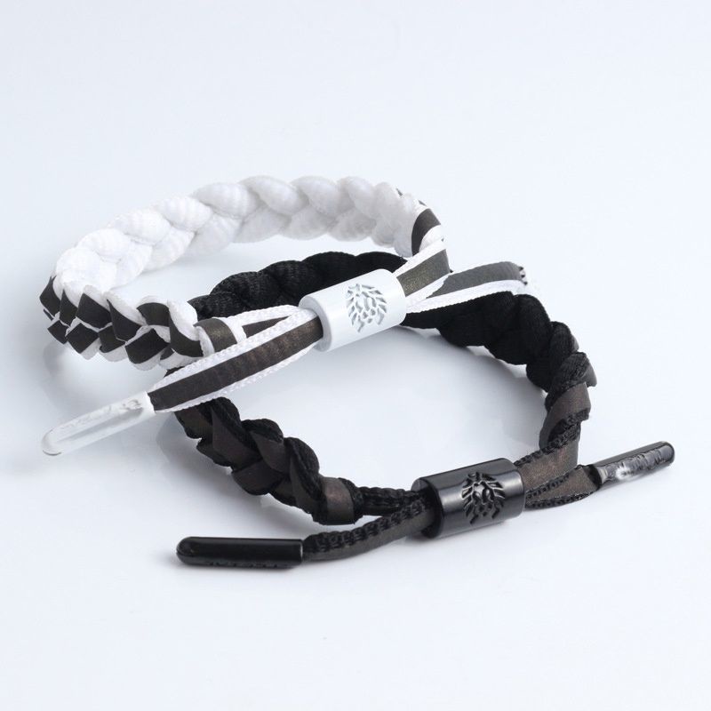 小獅子情侶手鏈全息反光一對限定變色手環男女學生款編織手繩手飾