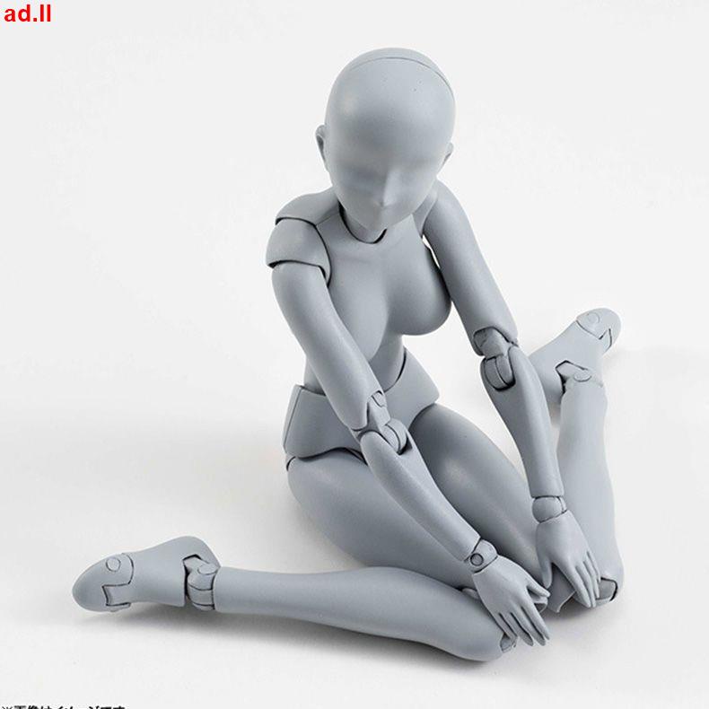 【大賣#促銷】SHF素體關節可動男女動漫畫人物 手辦人體模型美術繪畫畫參考人偶