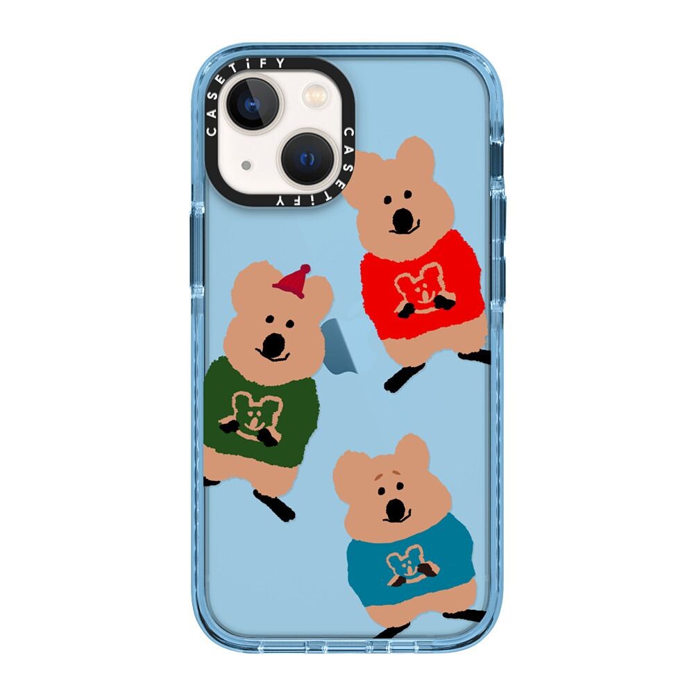 CASETiFY 保護殼 iPhone 13 Mini/13/13 Pro/13 Pro Max Quokka Trio 短尾矮袋鼠三兄弟