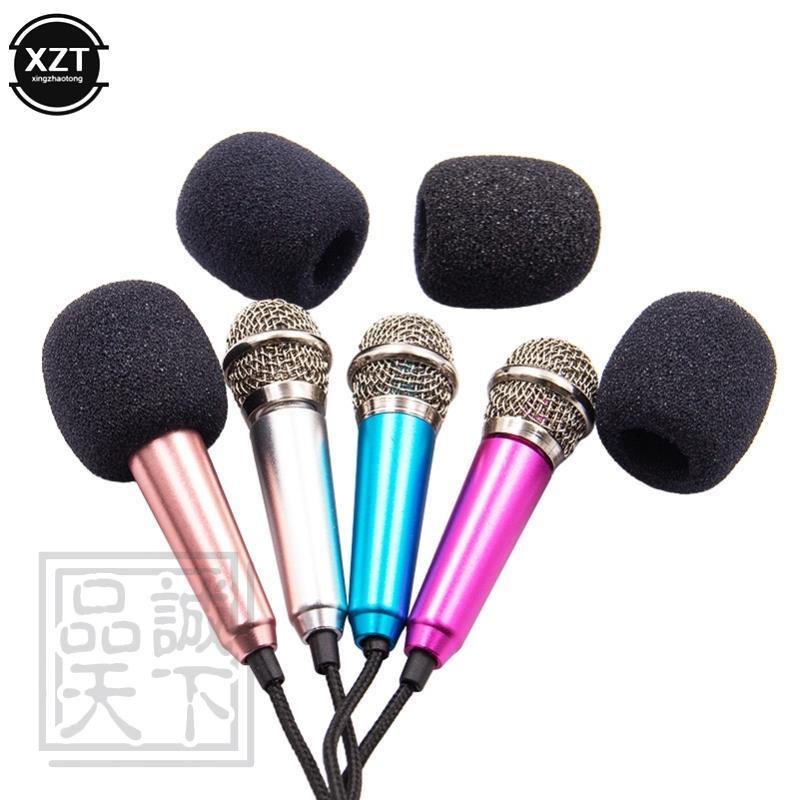 KTV Karaoke Mini Microphone Portable 3.5mm Stereo Studio Mic