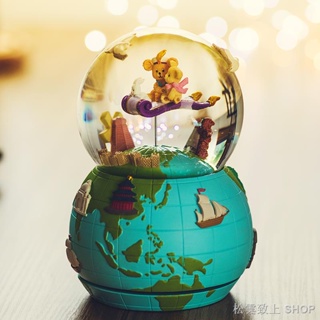 jar水晶球 旋轉音樂盒 八音盒 送女生 兒童生日創意禮物 旋轉筑夢飛翔 跟著心旅行