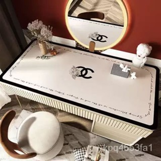 ✨2023臺灣熱賣熱賣✨輕奢高階感梳妝臺桌墊防水防油免洗桌佈美甲桌墊化妝桌皮革桌墊小清新皮革桌墊 學習桌墊 防滑桌墊